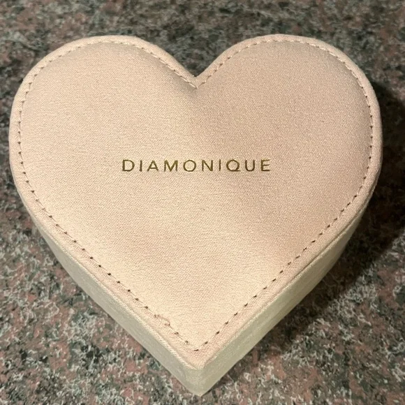 Diamonique Sterling Silver-14K Gold Over Bezel Necklace & Stud Earrings Set NIB - Picture 14 of 15